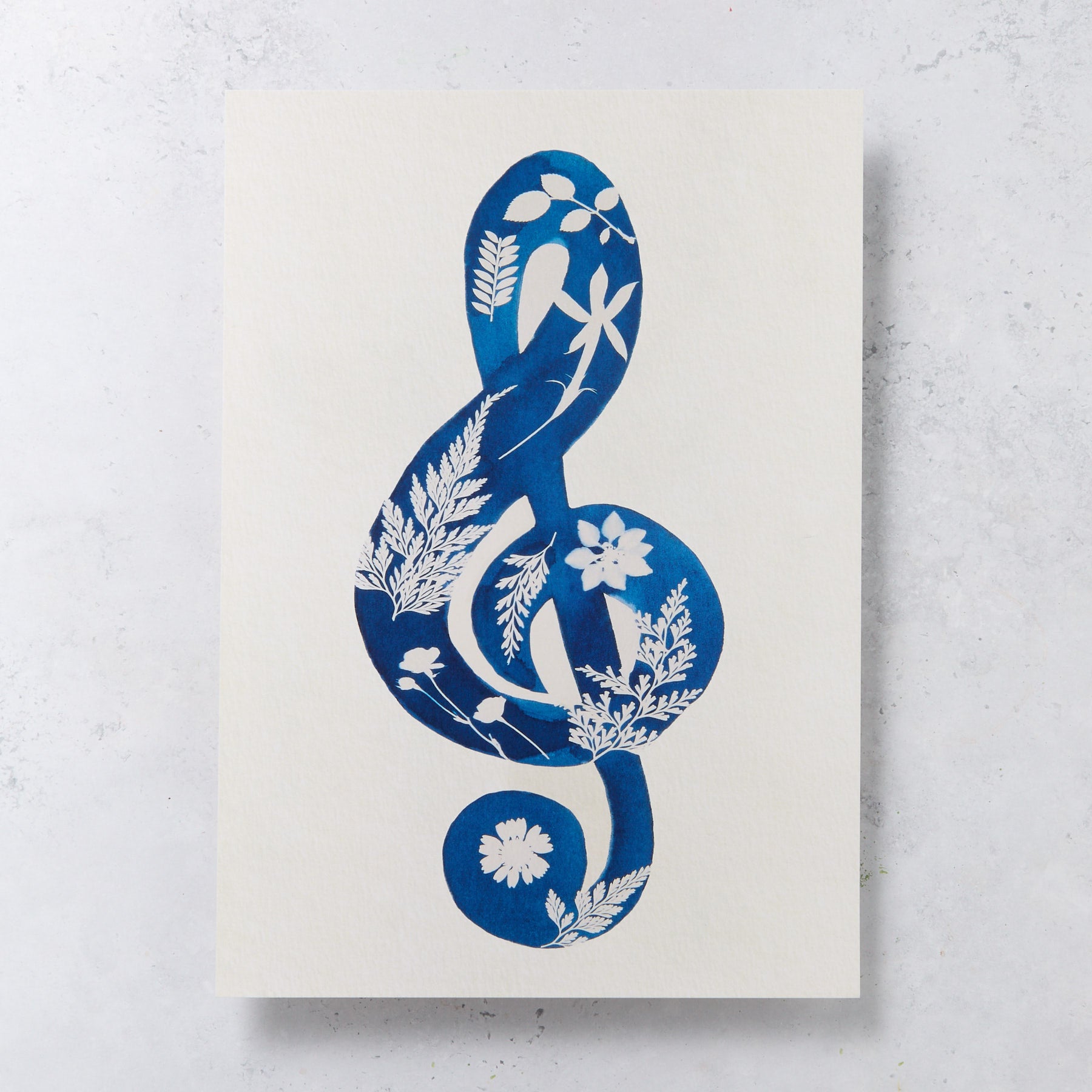 Botanical Treble Clef