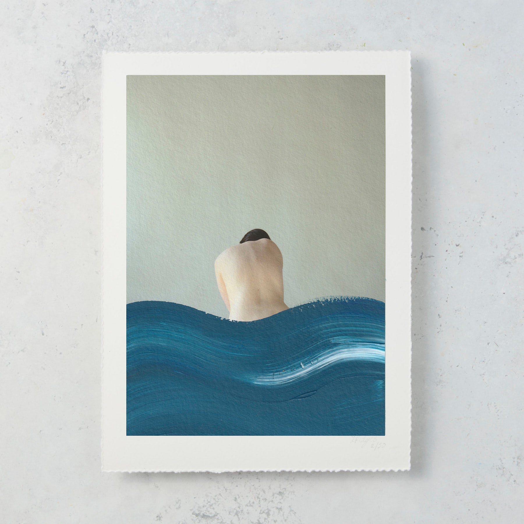 Half Girl - Original Hand Painted Art Print