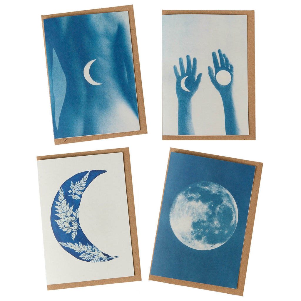 Moon Lover ~ Set of 4 Greeting Cards