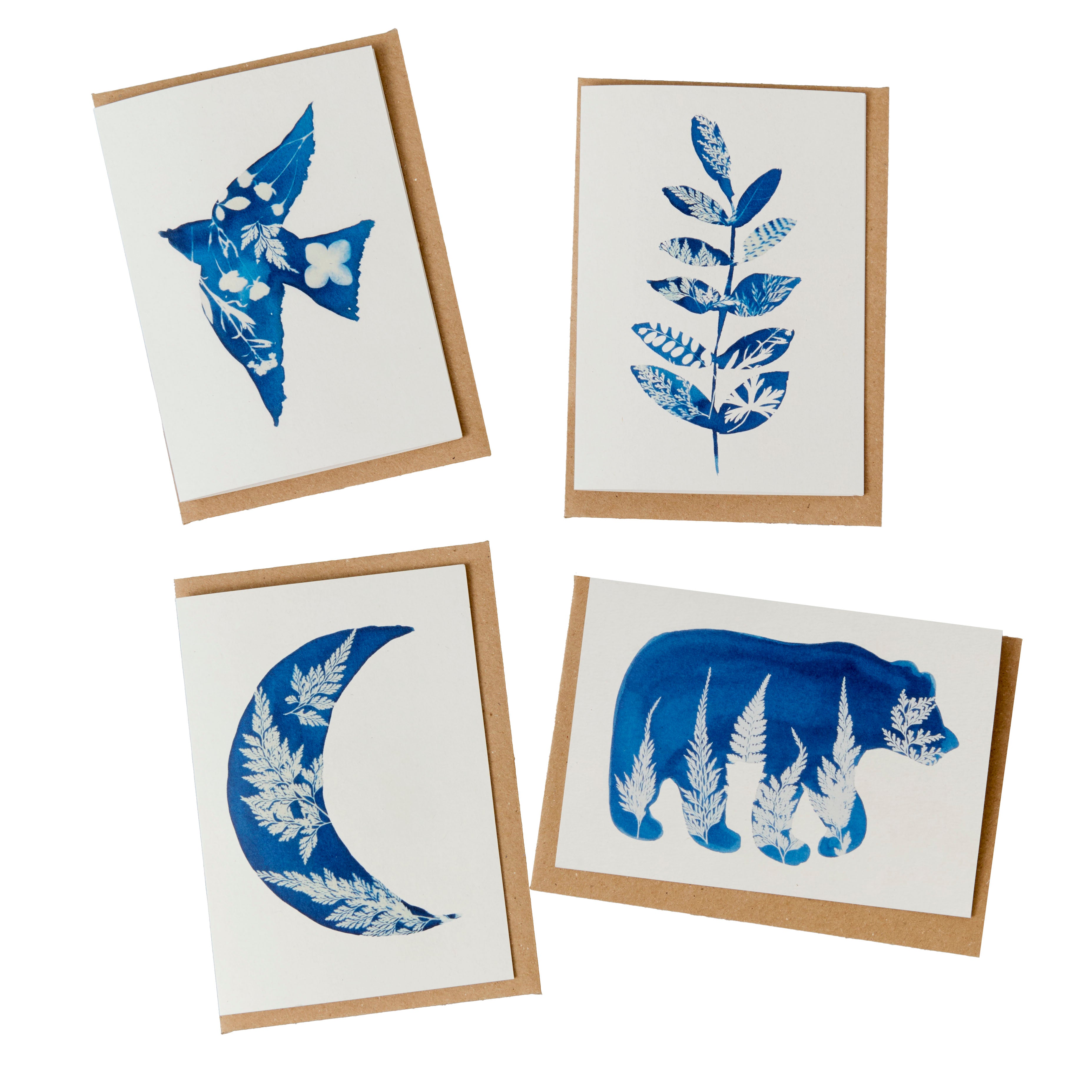 Sillhoettes ~ Set of 4 Greeting Cards