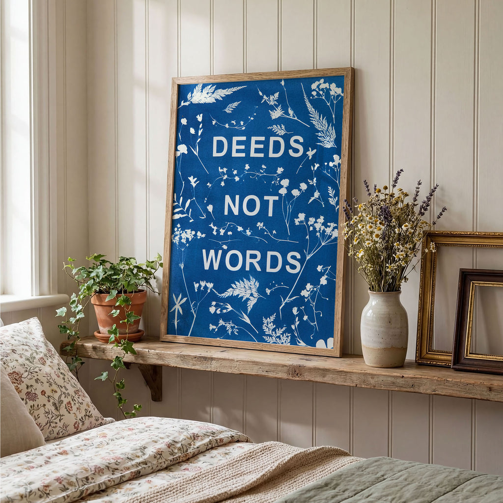 Deeds Not Words Poster Print