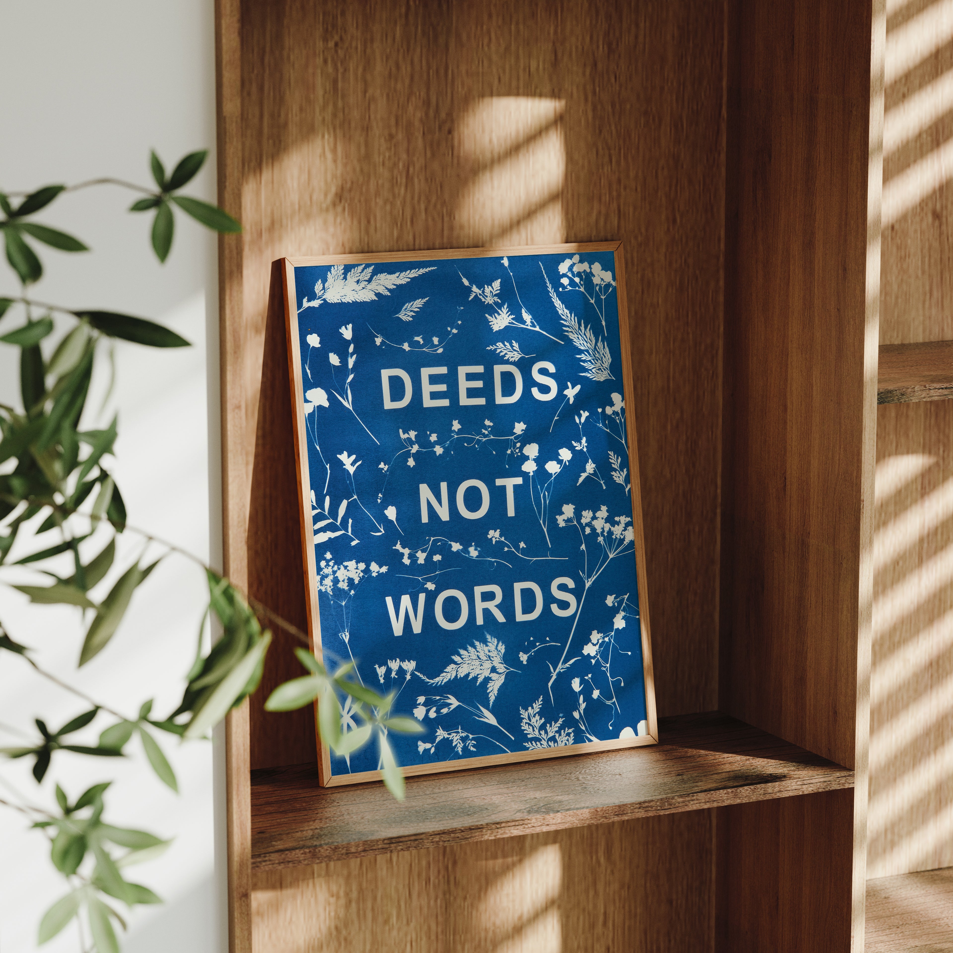 Deeds Not Words Poster Print