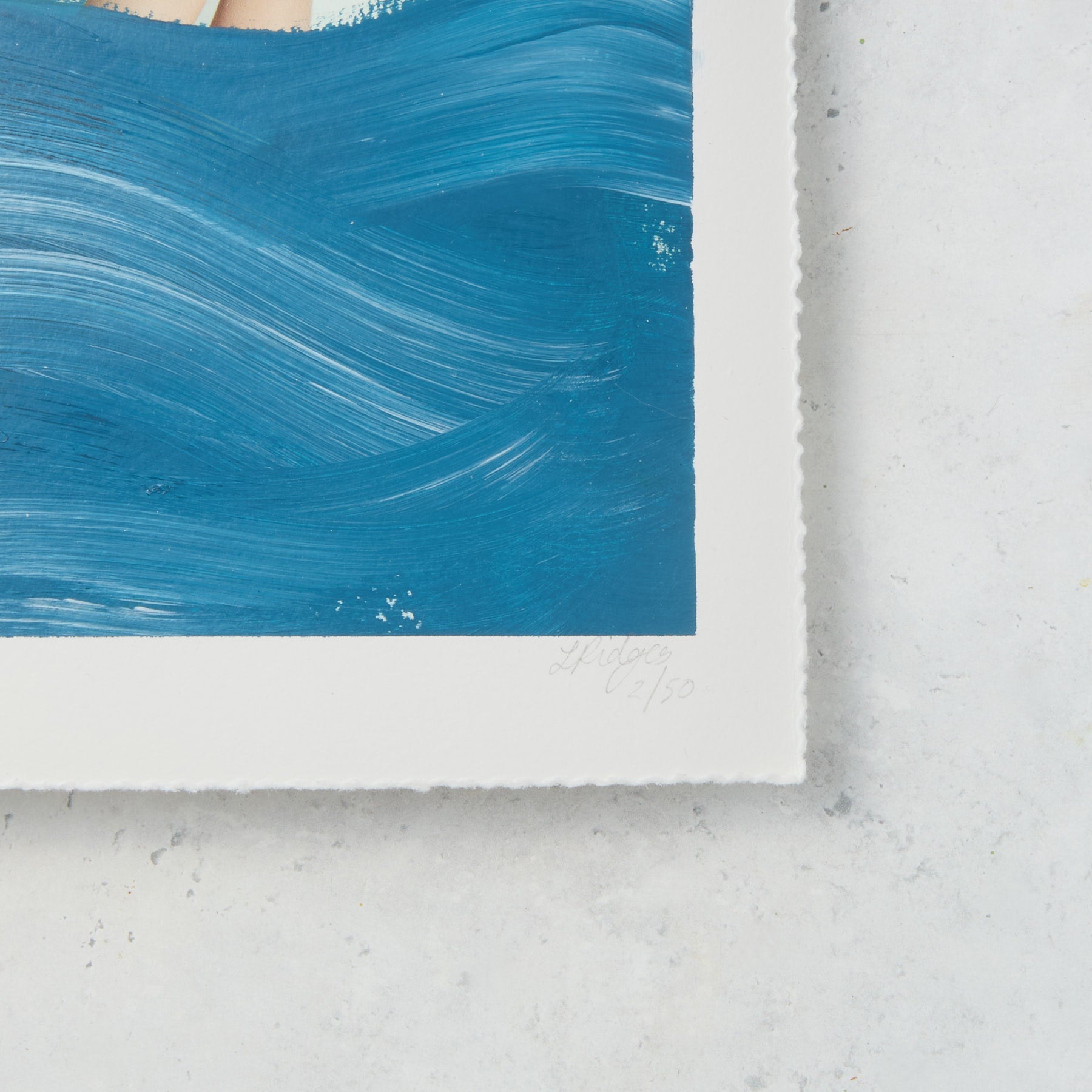 Half Girl Sea Legs - Original Hand Painted Art Print