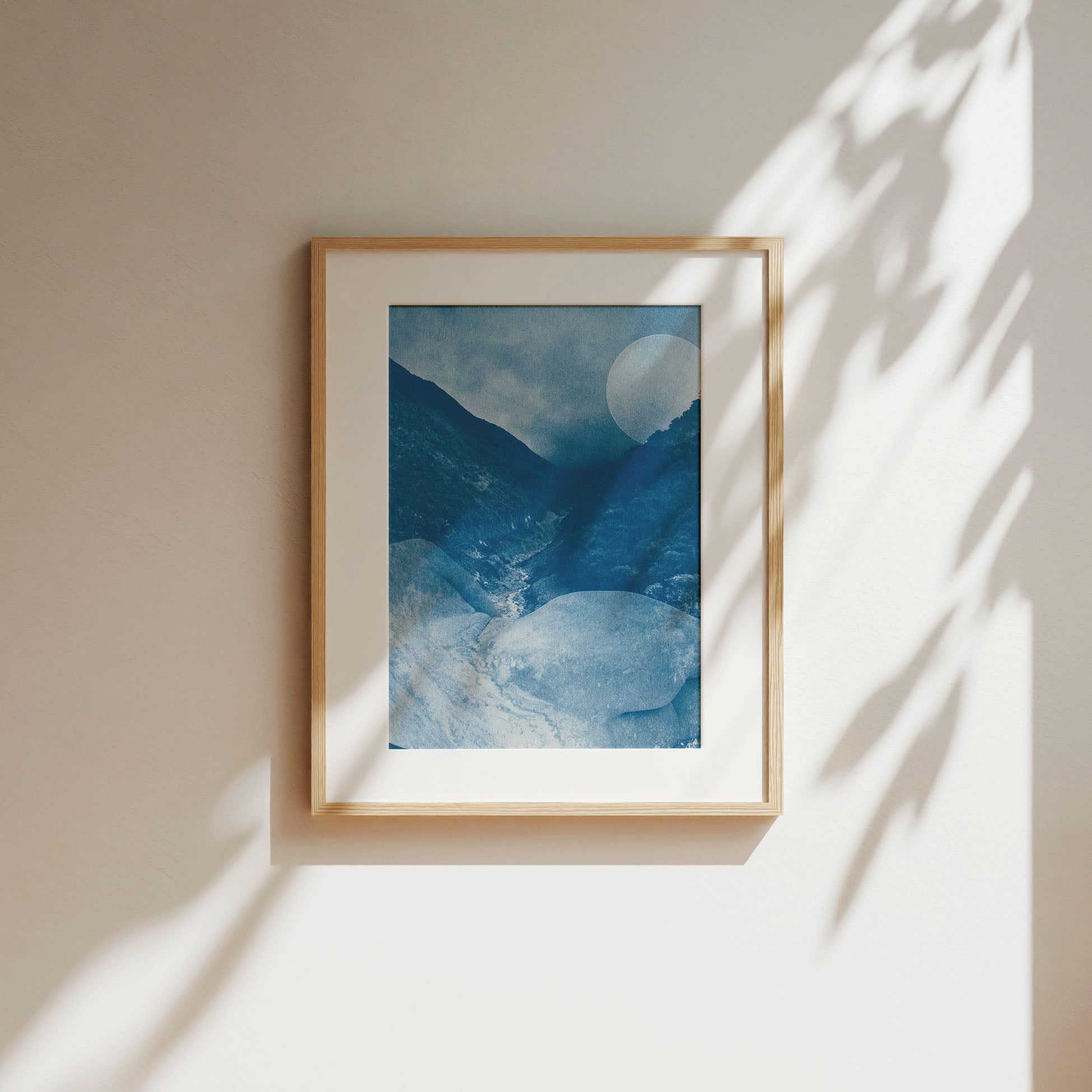 Colombia Moon - Original Cyanotype Print