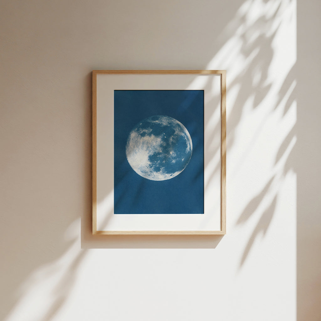Moon - Original Cyanotype Print