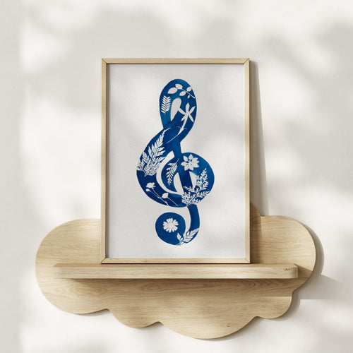 Botanical Treble Clef