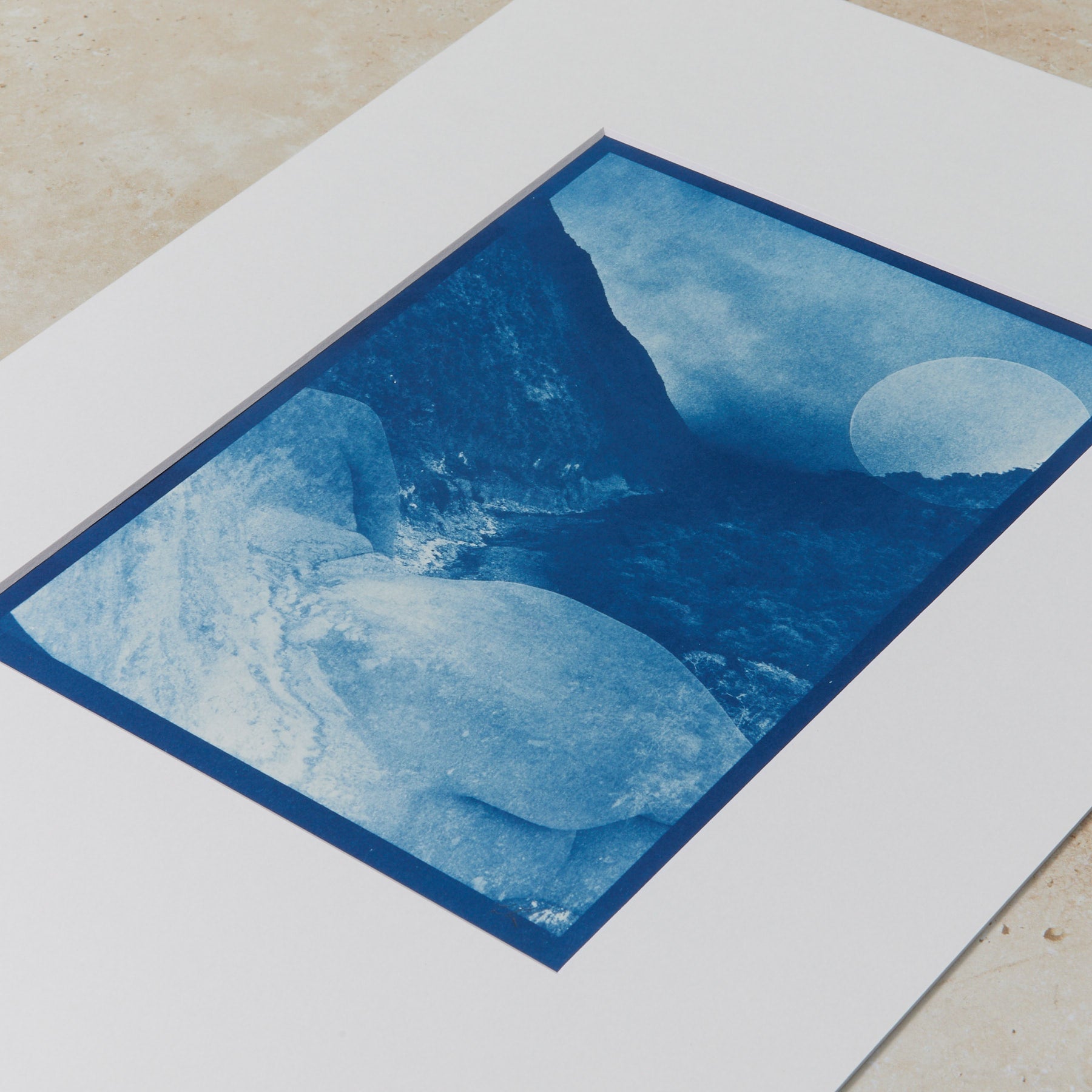 Colombia Moon - Original Cyanotype Print