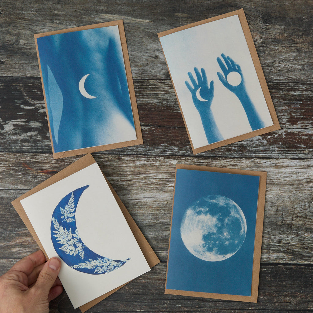 Moon Lover ~ Set of 4 Greeting Cards