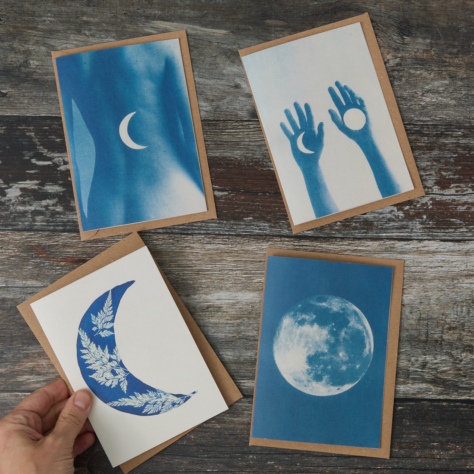 Moon Lover ~ Set of 4 Greeting Cards