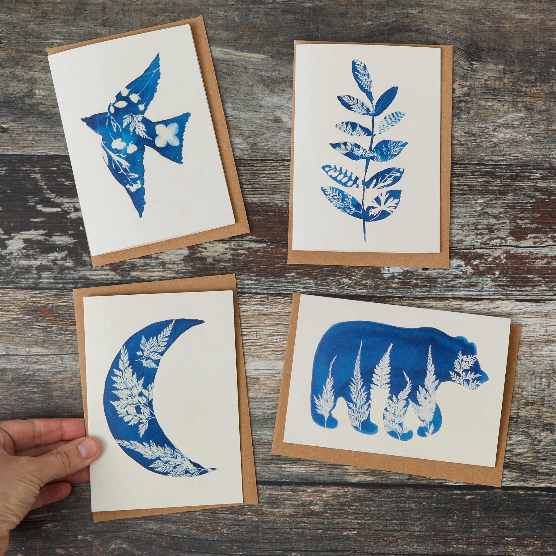 Sillhoettes ~ Set of 4 Greeting Cards