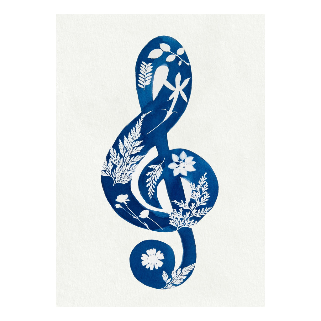 Botanical Treble Clef