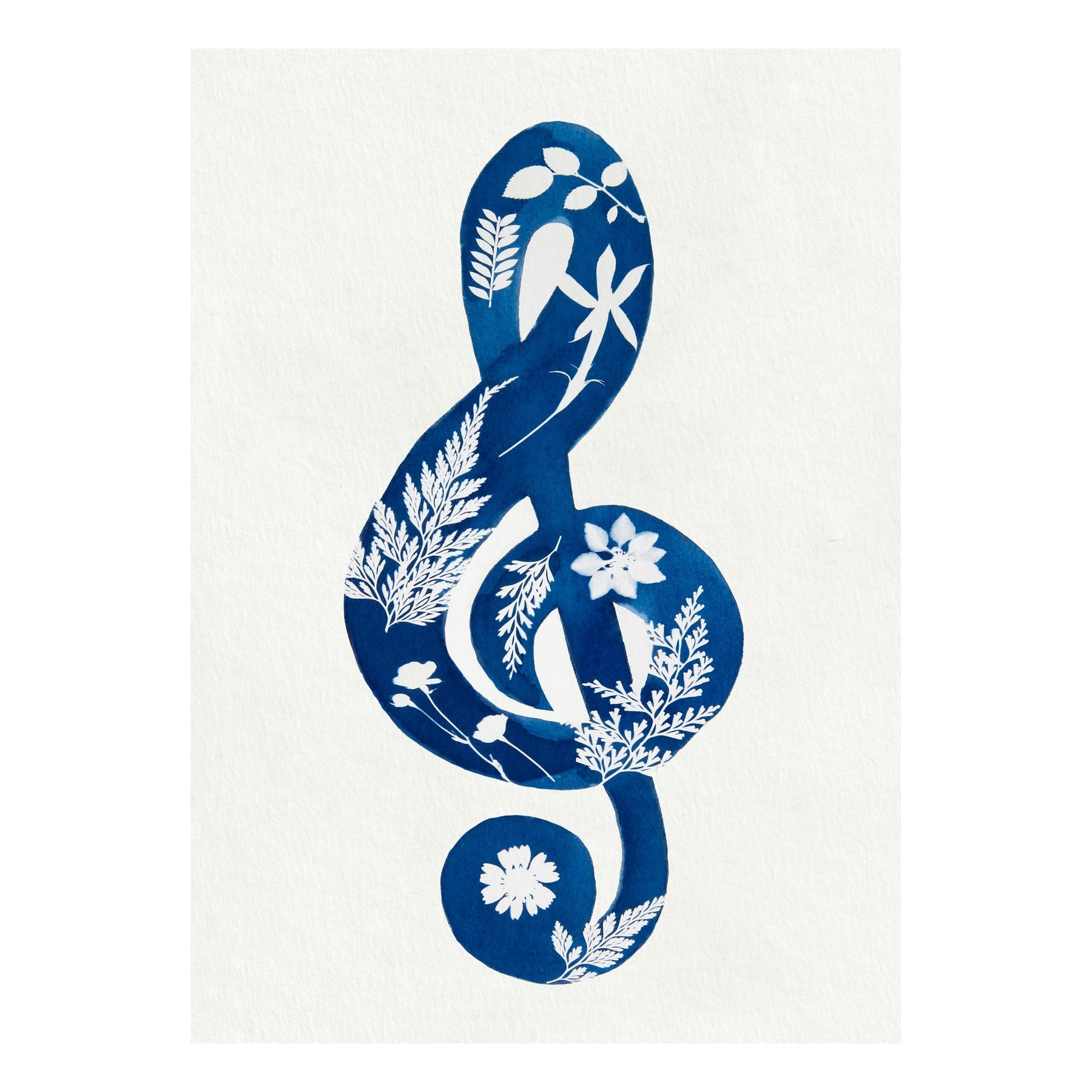 Botanical Treble Clef