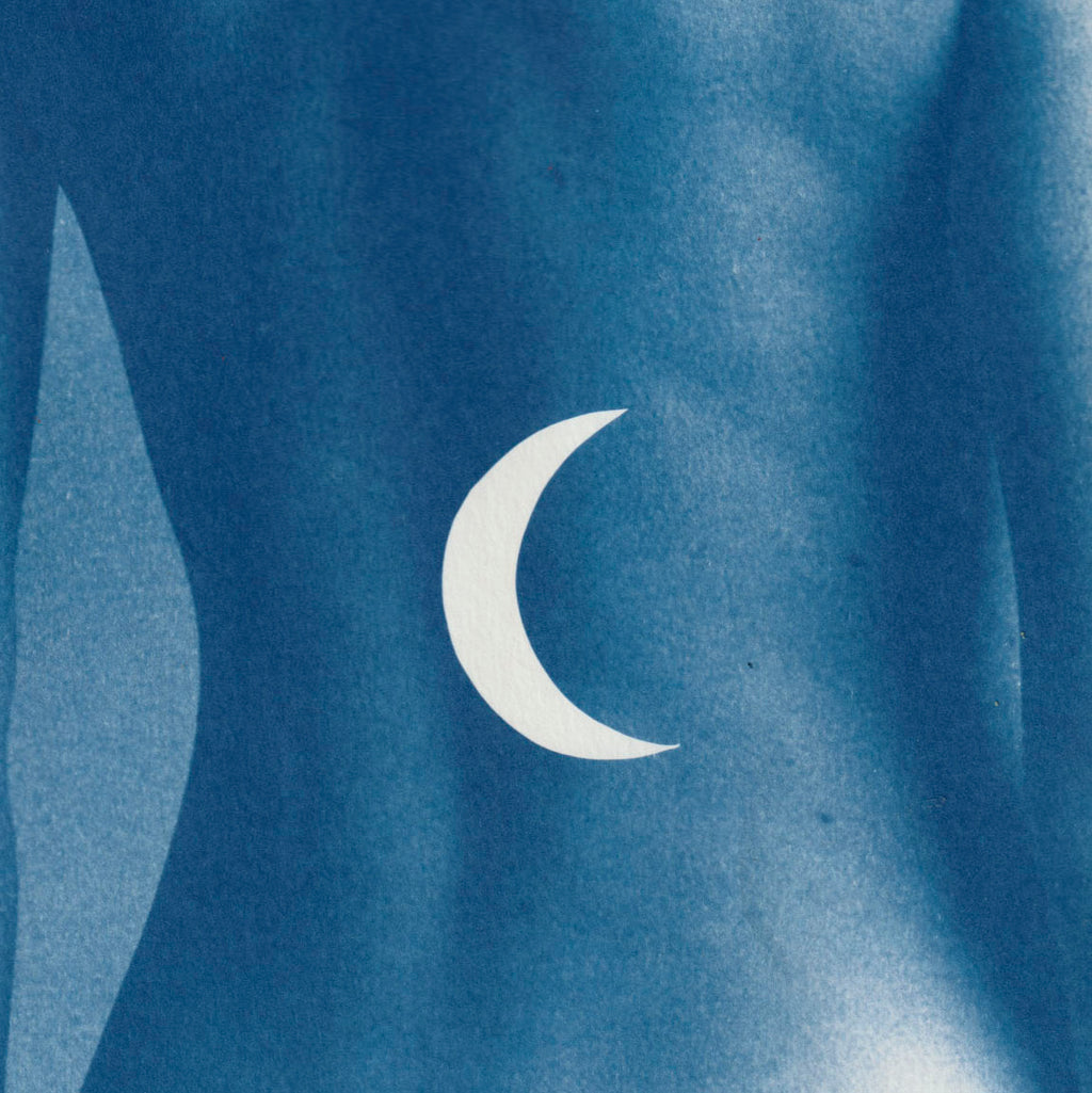 Paper Moon - Original Cyanotype Print Print