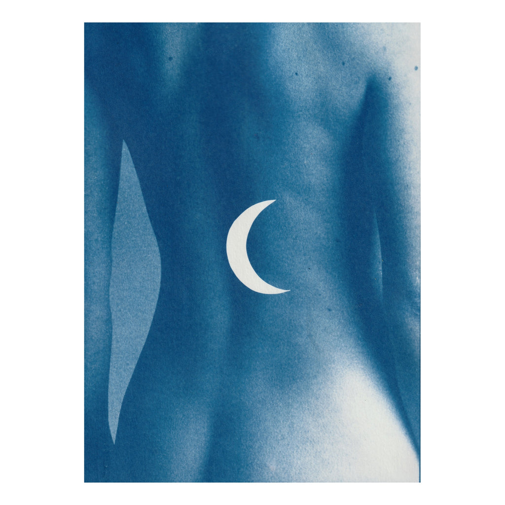 Paper Moon - Original Cyanotype Print Print