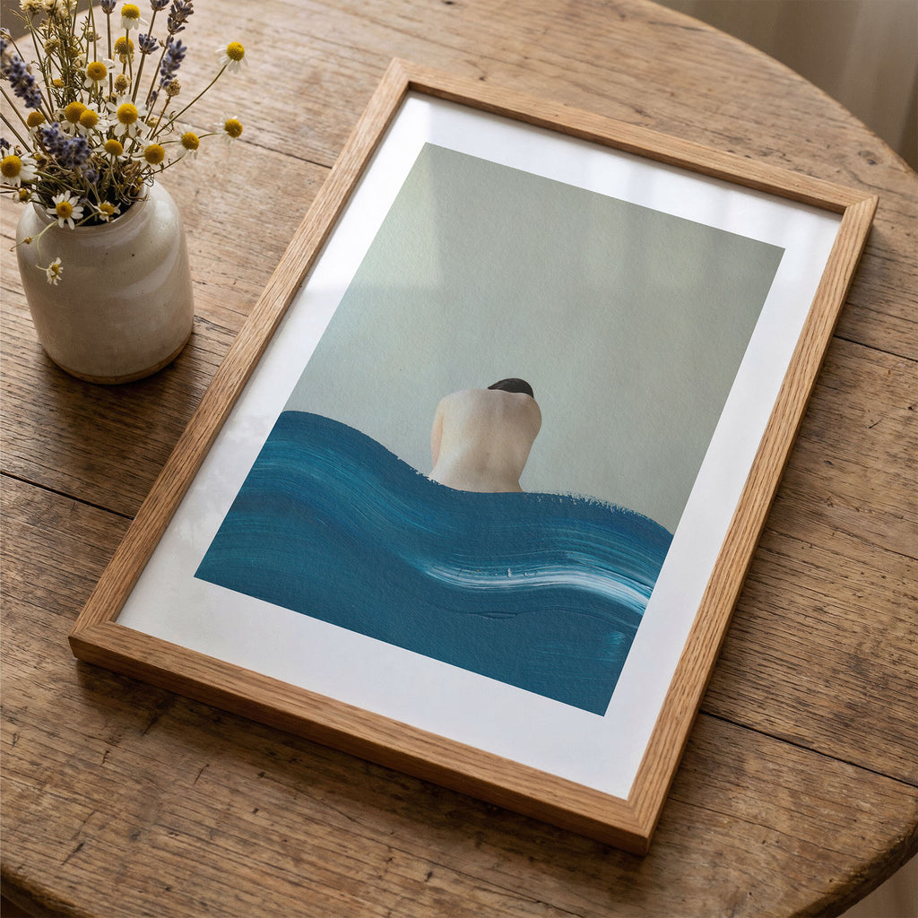 Half Girl - Original Hand Painted Art Print