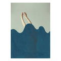 Half Girl Dive - Original Hand Painted Art Print