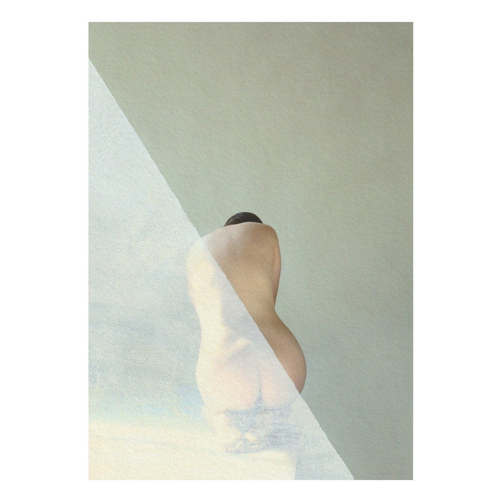 Half Girl Half Mist - Original Hand Painted Art Print