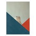 Half Girl Geometric Shape - Original Hand Painted Art Print