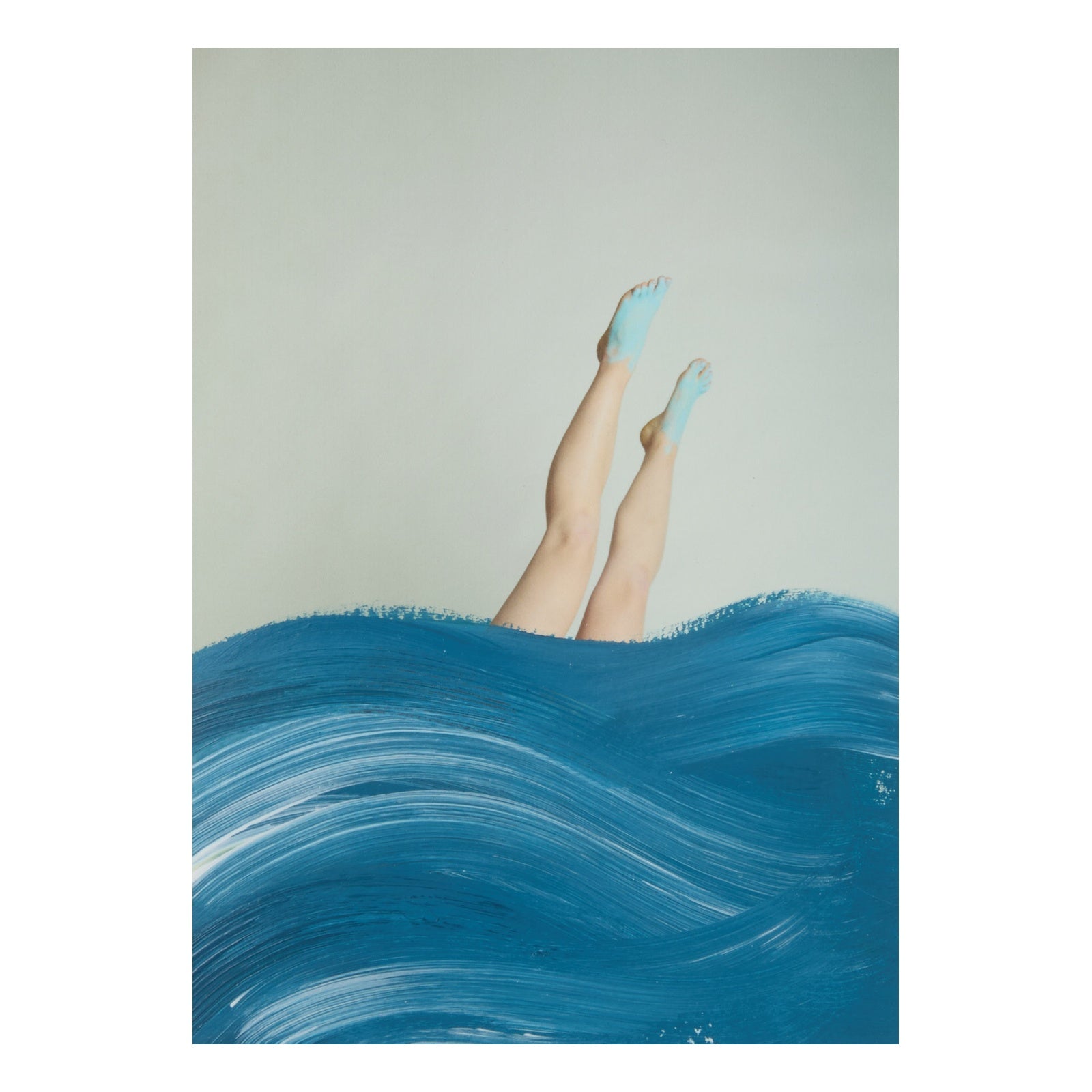 Half Girl Sea Legs - Original Hand Painted Art Print