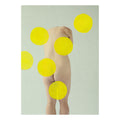 Half Girl Yellow Dots - Original Hand Painted Art Print